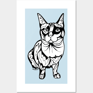 Sharpie Cat: Karma the Siamese Cat Posters and Art